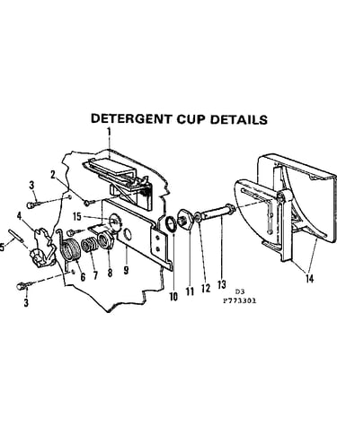 Detergent cup details