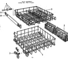 Kenmore 587773301 rack assembly diagram