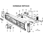 Kenmore 587774510 console details diagram