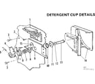 Kenmore 587775311 detergent cup details diagram