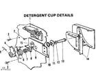 Kenmore 587775511 detergent cup details diagram
