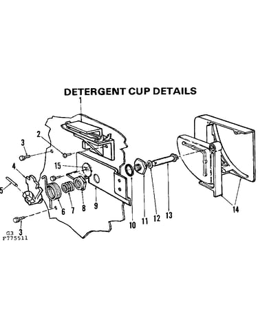 Detergent cup details