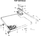 Kenmore 587777510 top details diagram