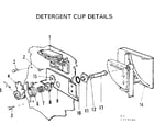 Kenmore 587779100 detergent cup details diagram
