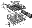 Kenmore 587779100 rack assemblies diagram