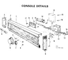 Kenmore 587779200 console details diagram