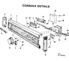 Kenmore 587779205 console details diagram