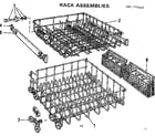Kenmore 587779205 rack assemblies diagram
