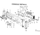 Kenmore 587779300 console details diagram