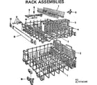 Kenmore 587779300 rack assemblies diagram