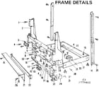 Kenmore 587779400 frame details diagram