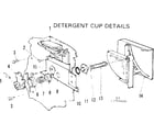 Kenmore 587779400 detergent cup details diagram