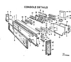 Kenmore 587779500 console details diagram