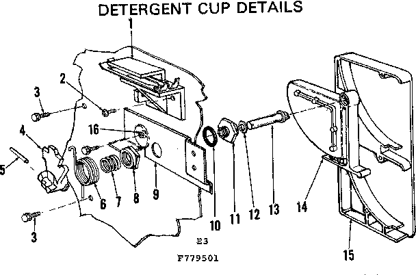 Detergent cup details