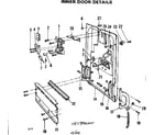 Kenmore 587792200 inner door details diagram