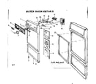 Kenmore 587792200 outer door details diagram