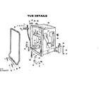 Kenmore 587792200 tub details diagram