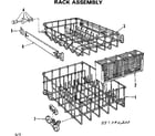Kenmore 587792200 rack assembly diagram