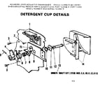 Kenmore 587792201 detergent cup details diagram