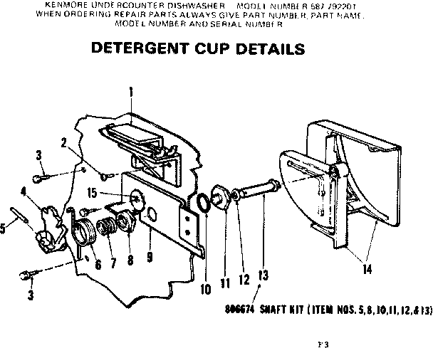 Detergent cup details