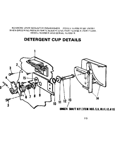 Detergent cup details
