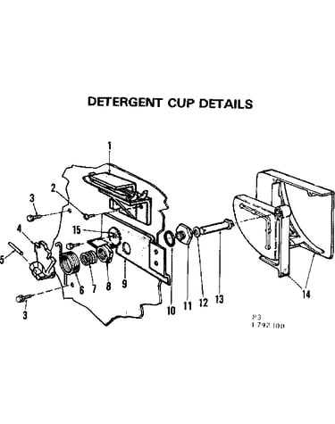 Detergent cup details