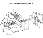 Kenmore 587792400 detergent cup details diagram
