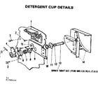 Kenmore 587792410 detergent cup details diagram