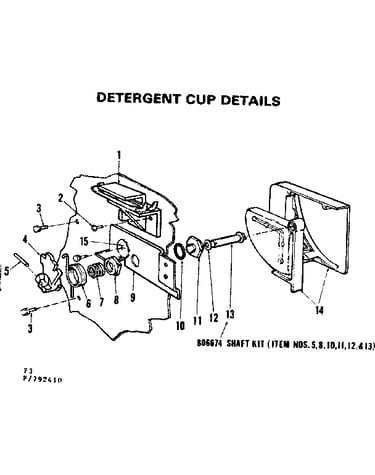 Detergent cup details
