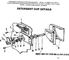 Kenmore 587792411 detergent cup details diagram