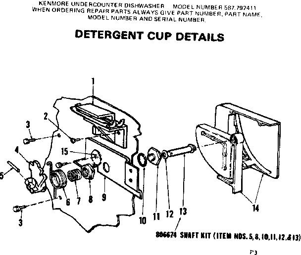Detergent cup details