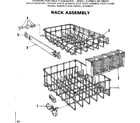 Kenmore 587795410 rack assembly diagram
