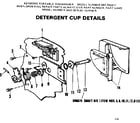Kenmore 587795411 detergent cup details diagram