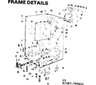 Kenmore 587795611 frame details diagram