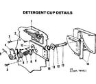 Kenmore 587795611 detergent cup details diagram