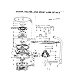 Motor, heater & spray arm details