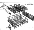 Kenmore 587797100 rack assembly diagram