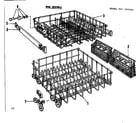 Kenmore 587797200 rack assembly diagram