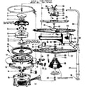 Kenmore 587797400 motor & pump details diagram