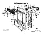 Kenmore 587798610 door details diagram