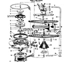 Kenmore 587798610 motor & pump details diagram