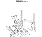 Kenmore 587799300 frame details diagram