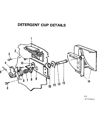 Detergent cup details