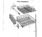 Kenmore 587799410 rack assemblies diagram