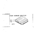 Kenmore 6286217343 optional broiler pan and grid kit diagram