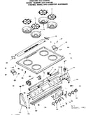 Control panel and cooktop assemblies