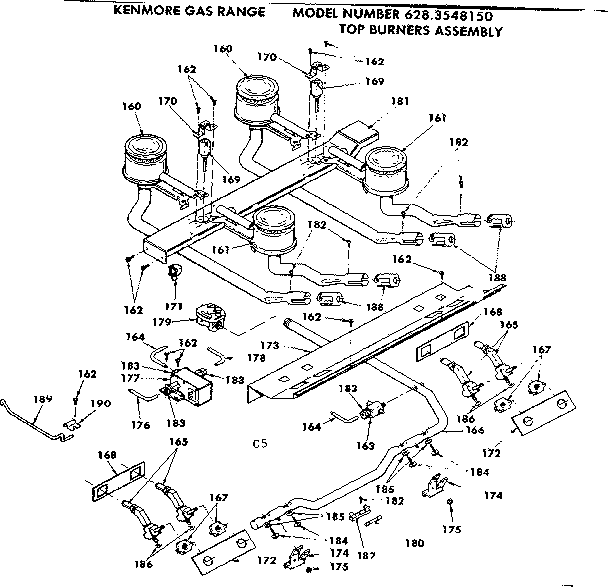 TOP BURNERS ASSEMBLY