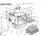 Kenmore 6284257591 oven body assembly diagram