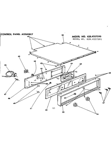 Control panel assembly