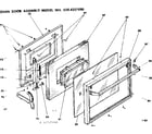Kenmore 6284257591 oven door assembly diagram